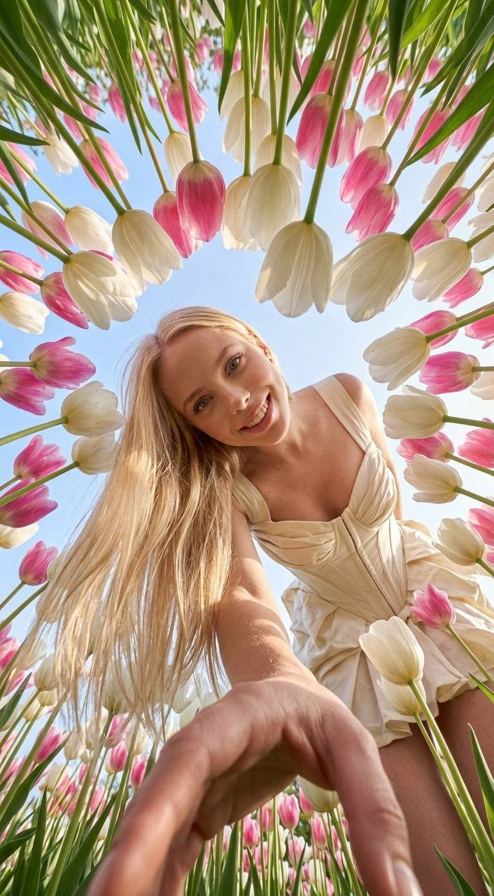 Tulip Dome Dior Fashion Portrait