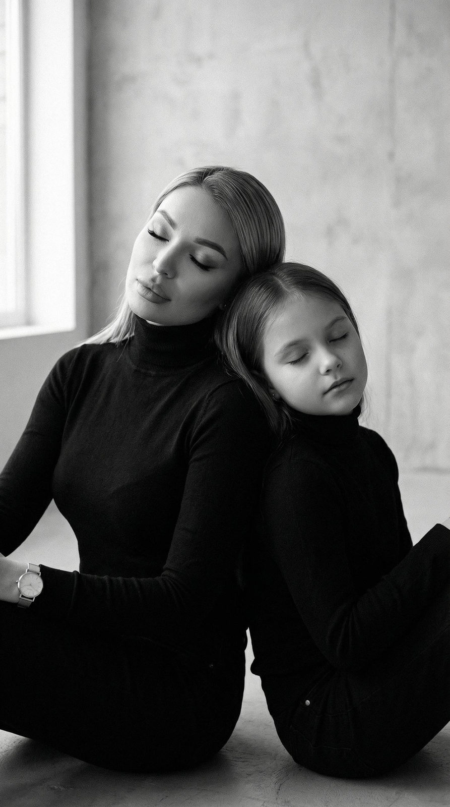 Mother Daughter Light Portrait