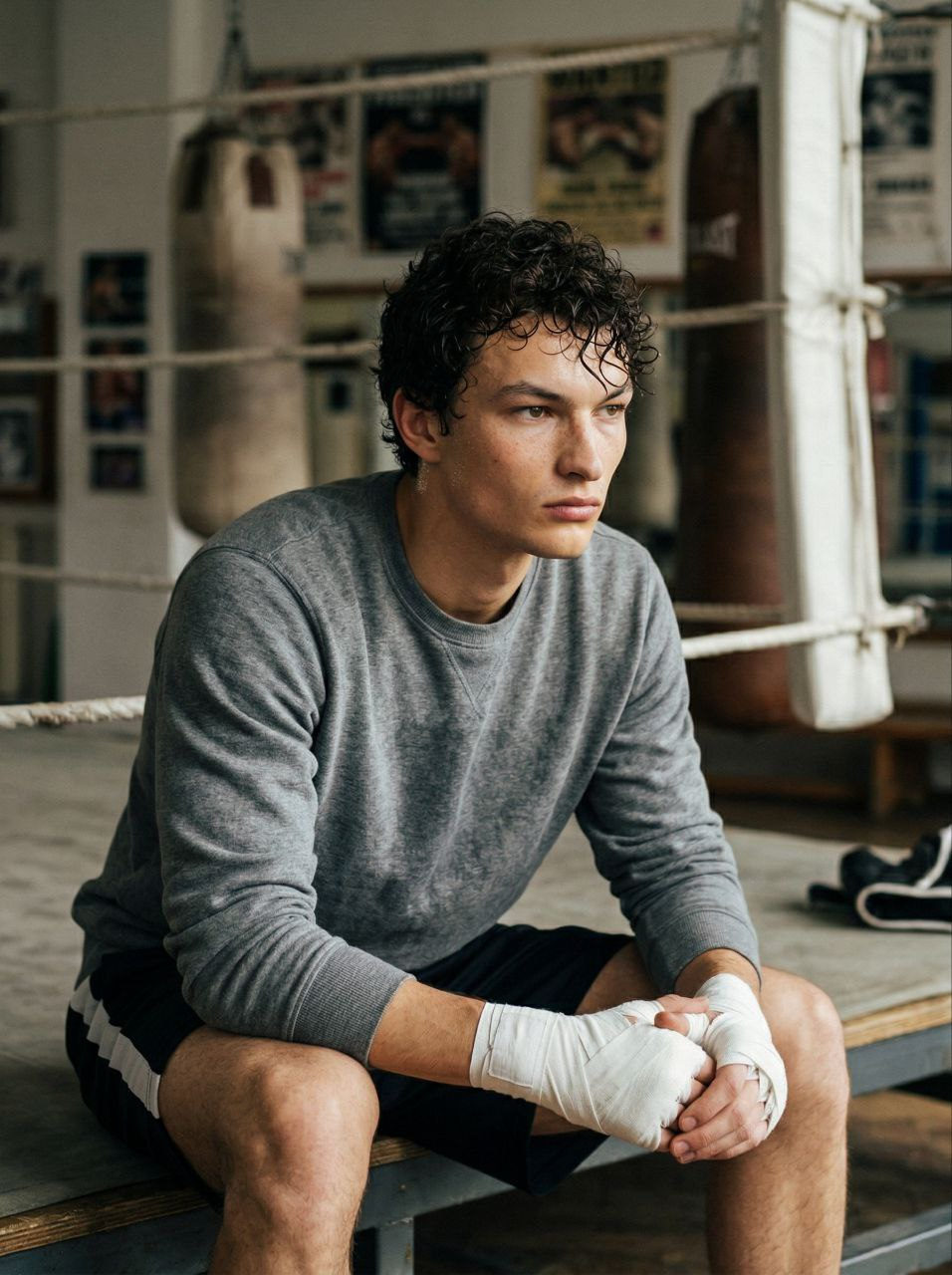 Vintage Boxing Gym Portrait