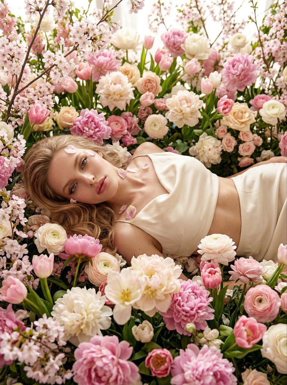 Spring Floral Fashion Portrait