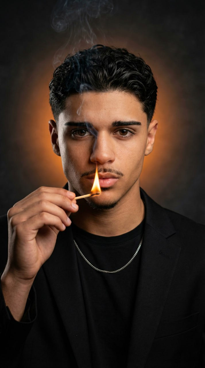Match Flame Portrait