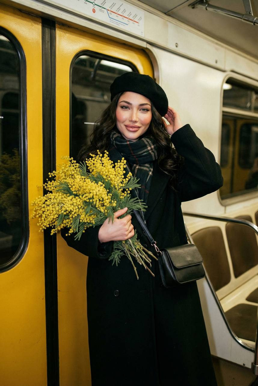 Subway Mimosa Portrait Cinematic Shot