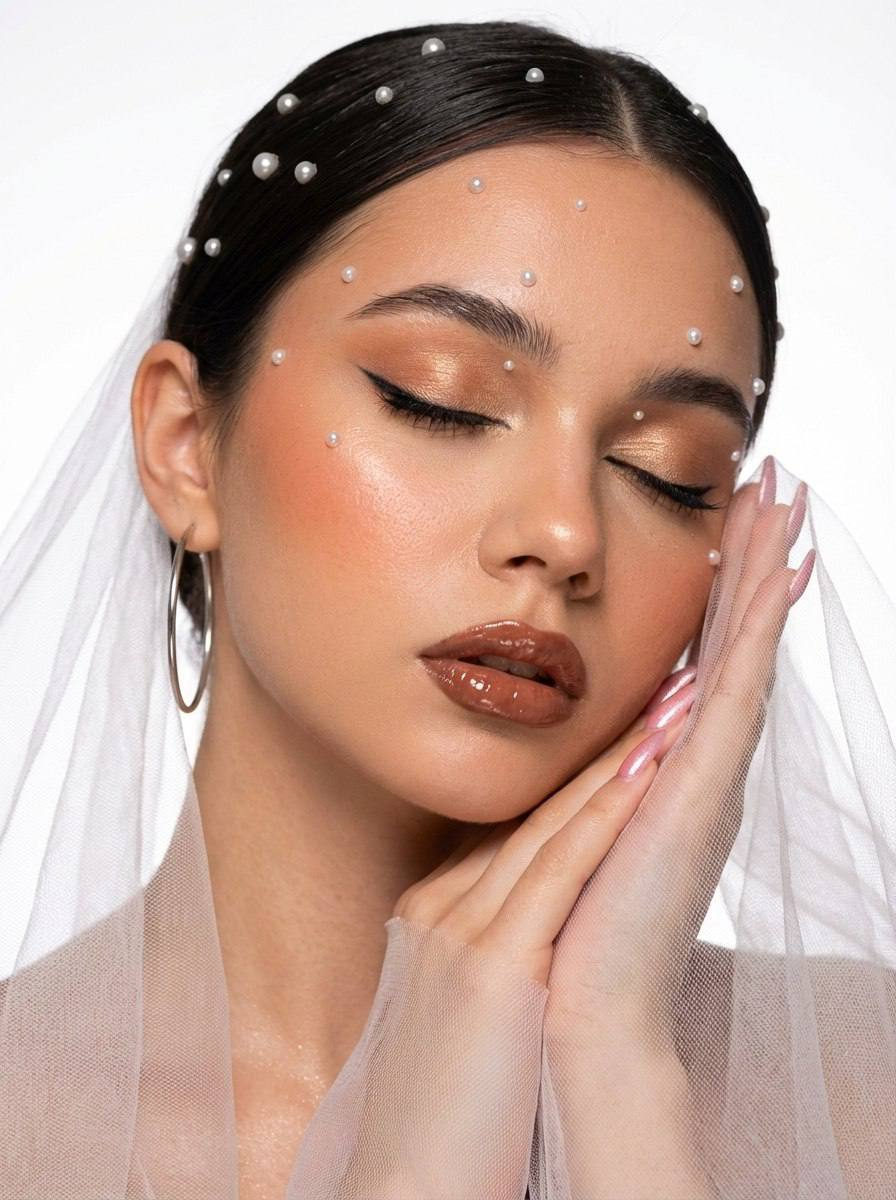 Pearl Beauty Close-Up Portrait