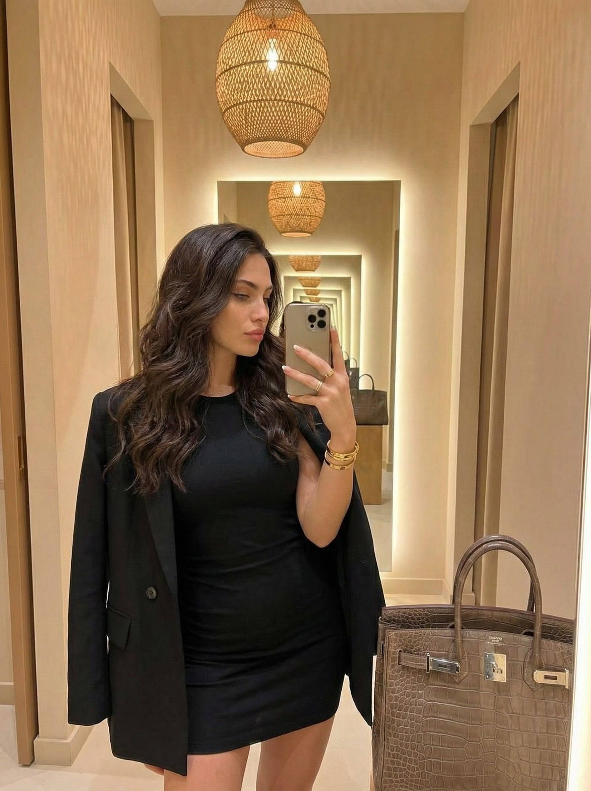 Luxurious Mirror Selfie Editorial