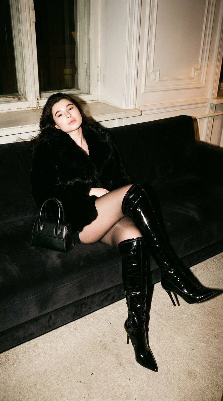 Midnight Flash Fashion Portrait