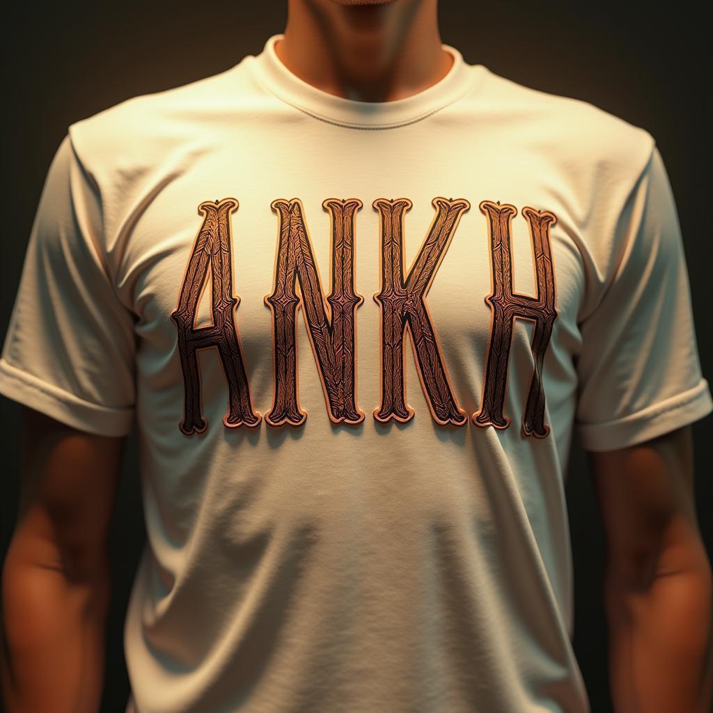 Stop Motion Ankh Shirt With Morphing Letters