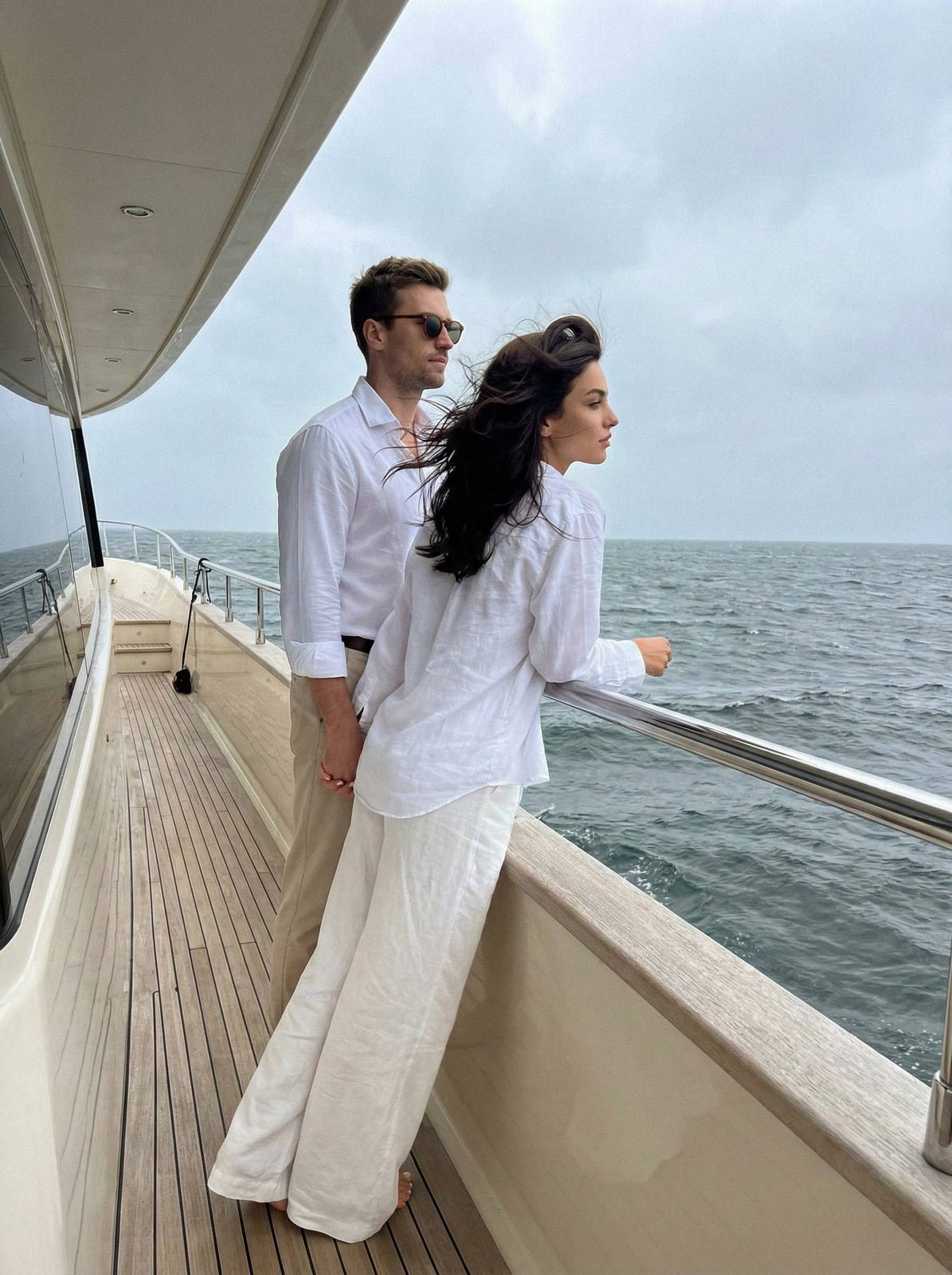 Yacht Deck Romantic Encounter