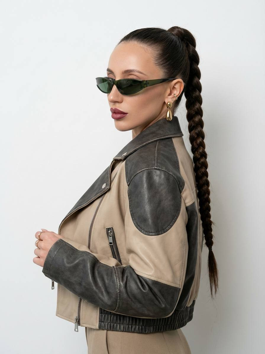 Bold Moto Girl Profile Shot
