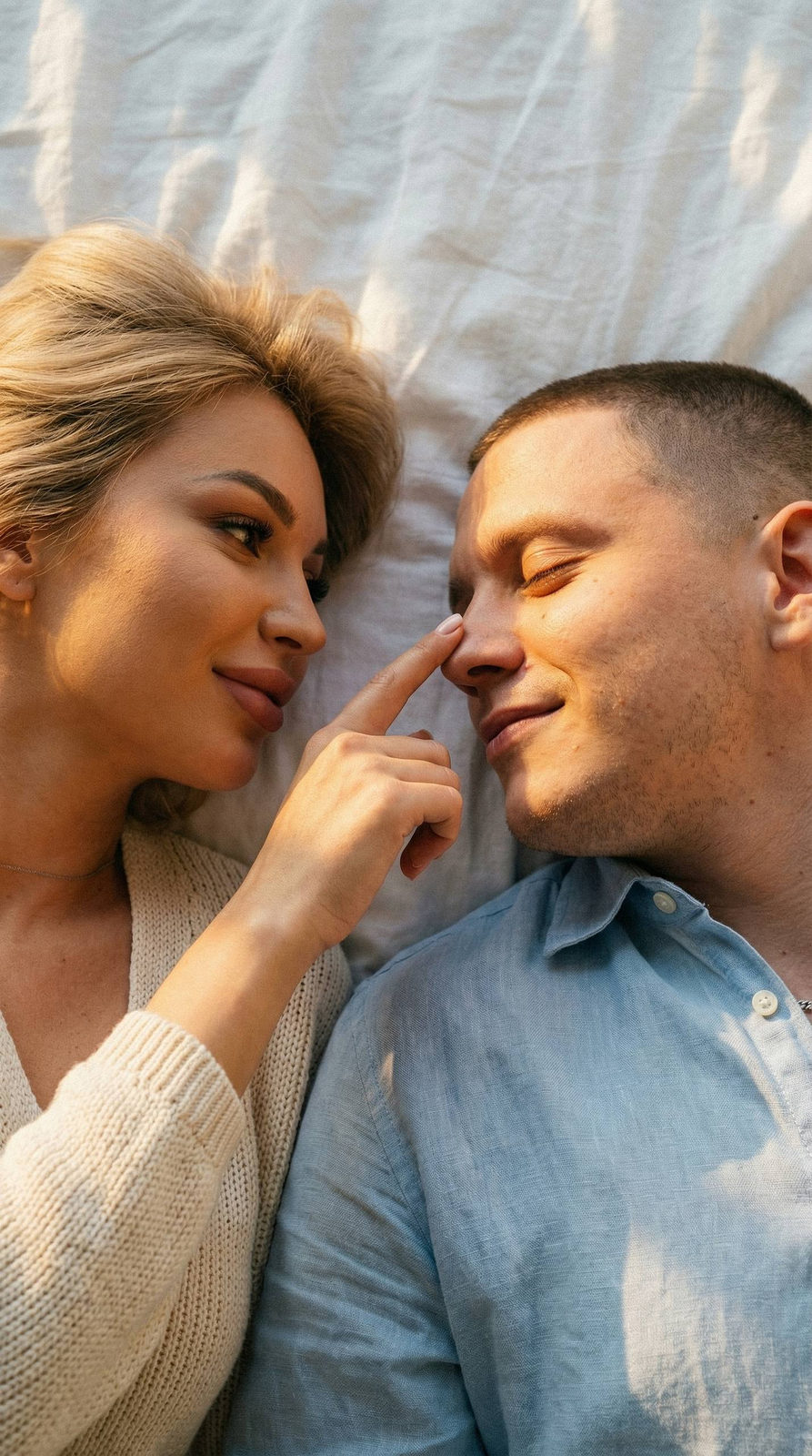 Intimate Couple Golden Hour Touch