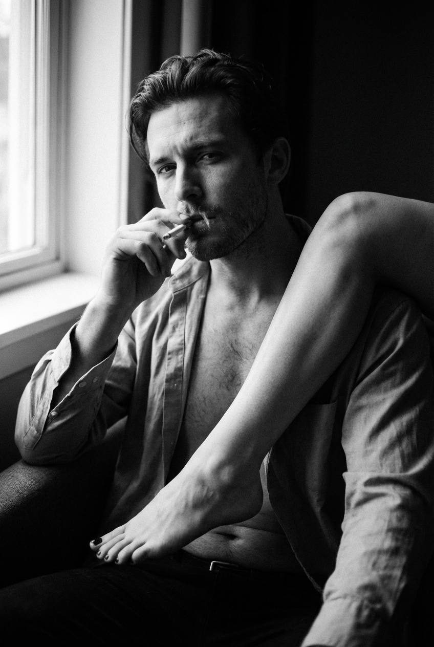 Vintage 70s Noir Portrait