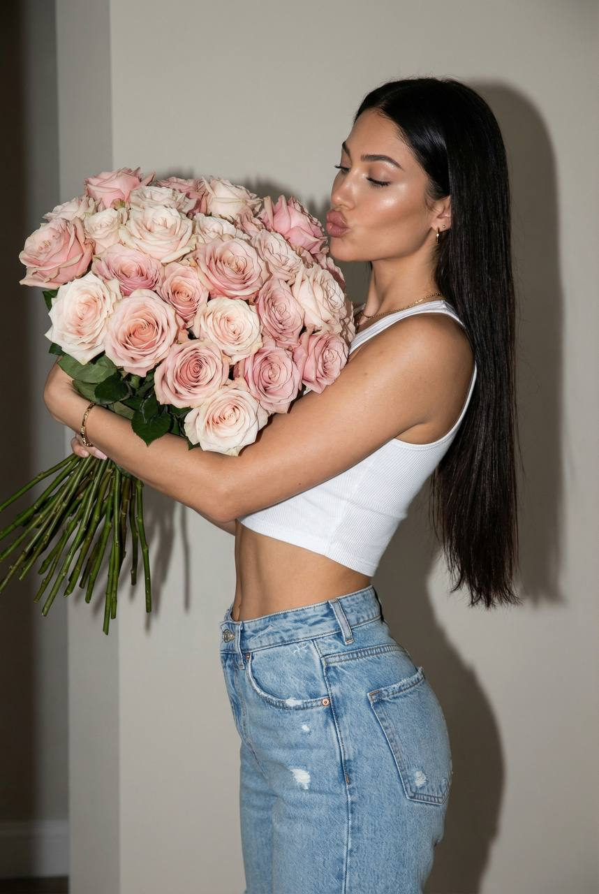 Valentine Rose Editorial Portrait
