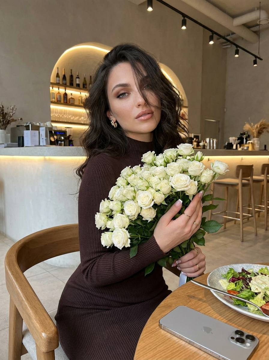 Cafe Rose Beauty Portrait