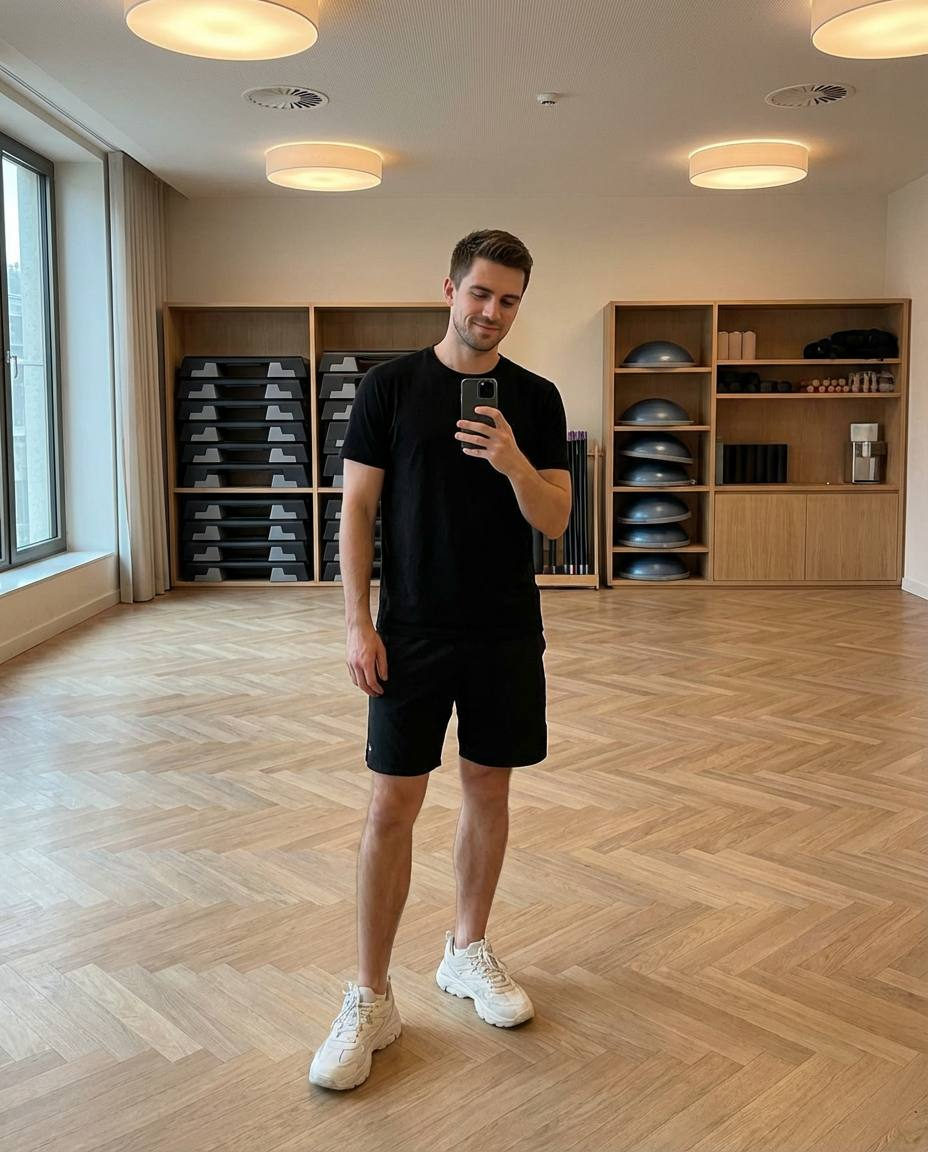 Gym Mirror Selfie After Workout