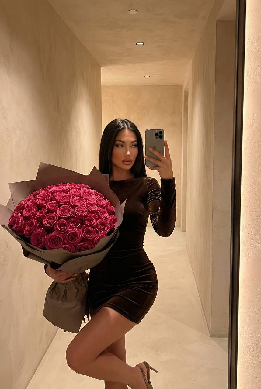 Velvet Rose Mirror Selfie Aesthetic