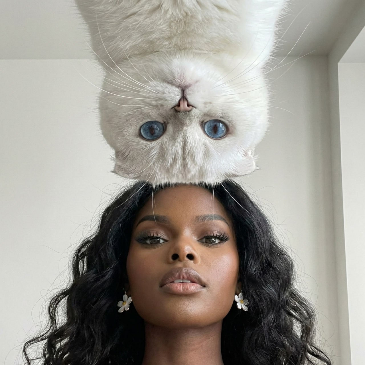 Cat Girl Mirror Portrait