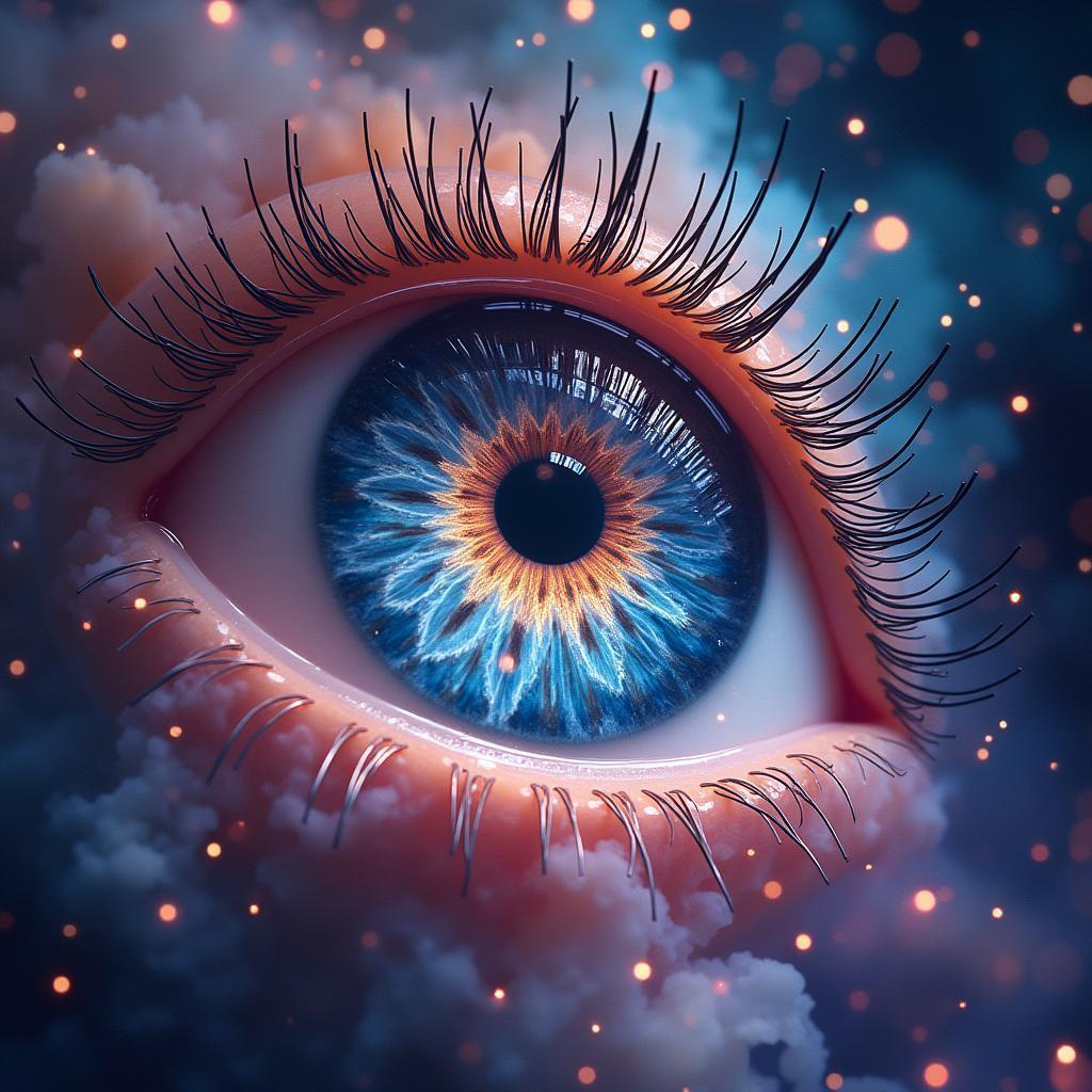 All Seeing Eye in Transcendent Cosmic Space