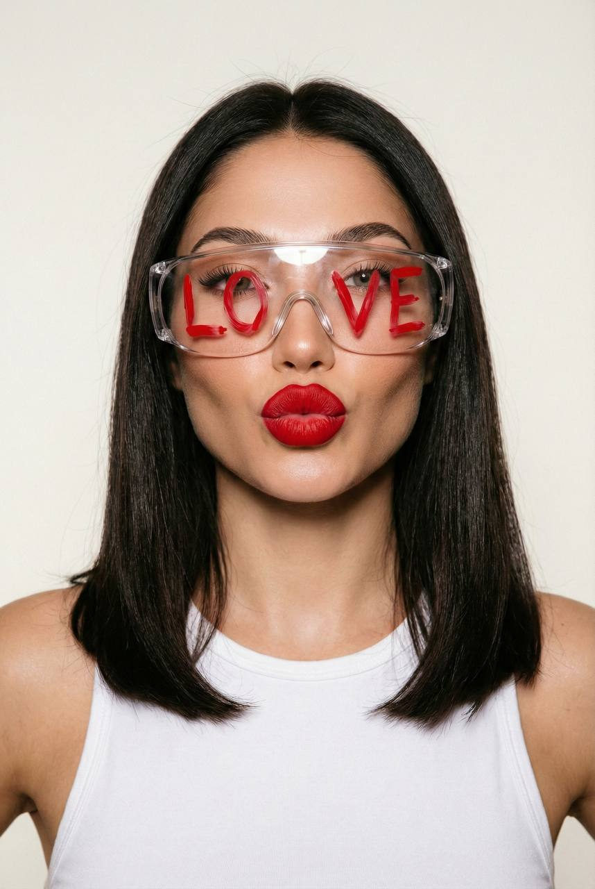 Love Written on Transparent Glasses