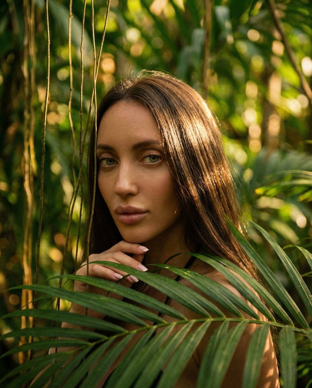 Cinematic Tropical Forest Portrait