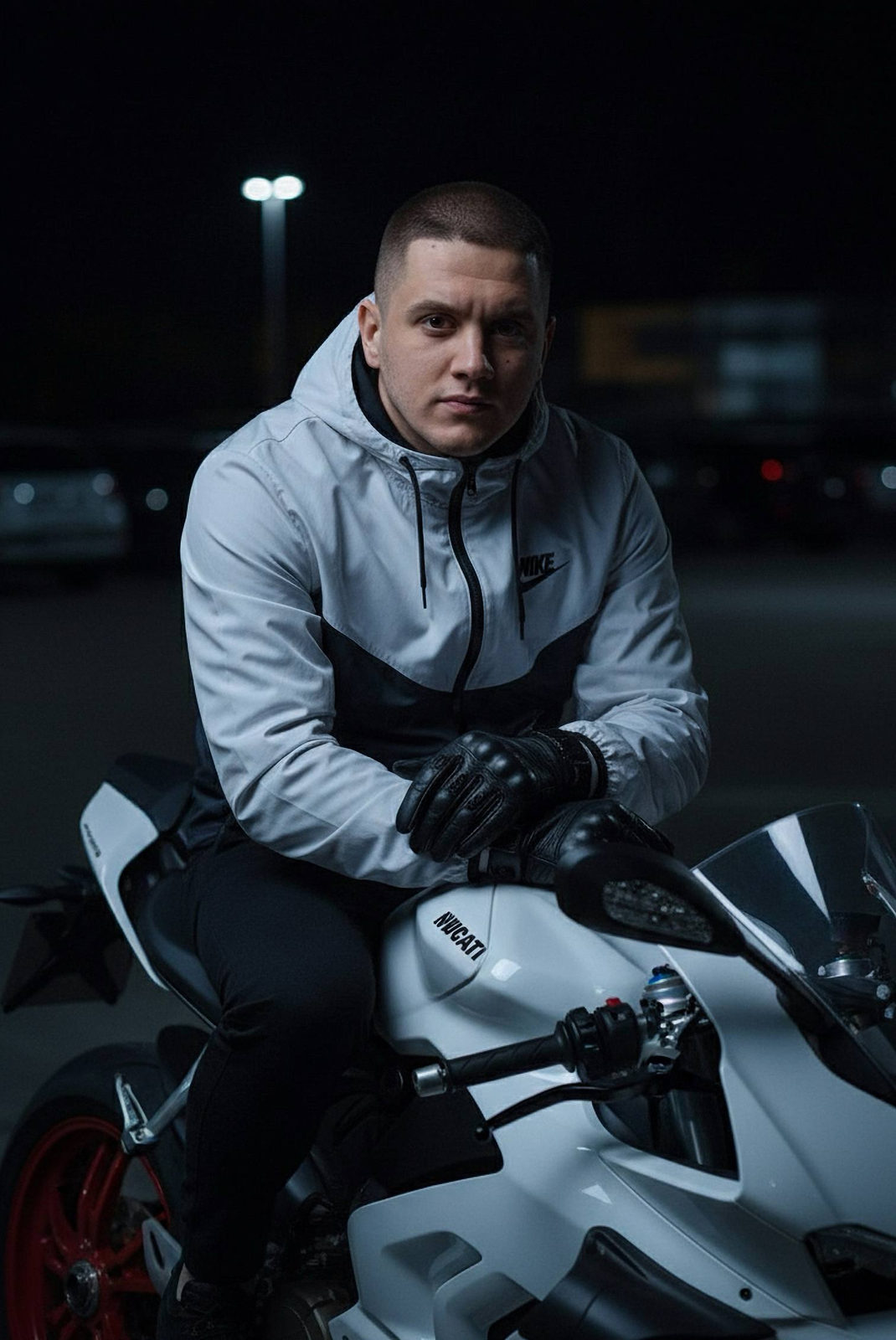 Night Rider Cinematic Portrait