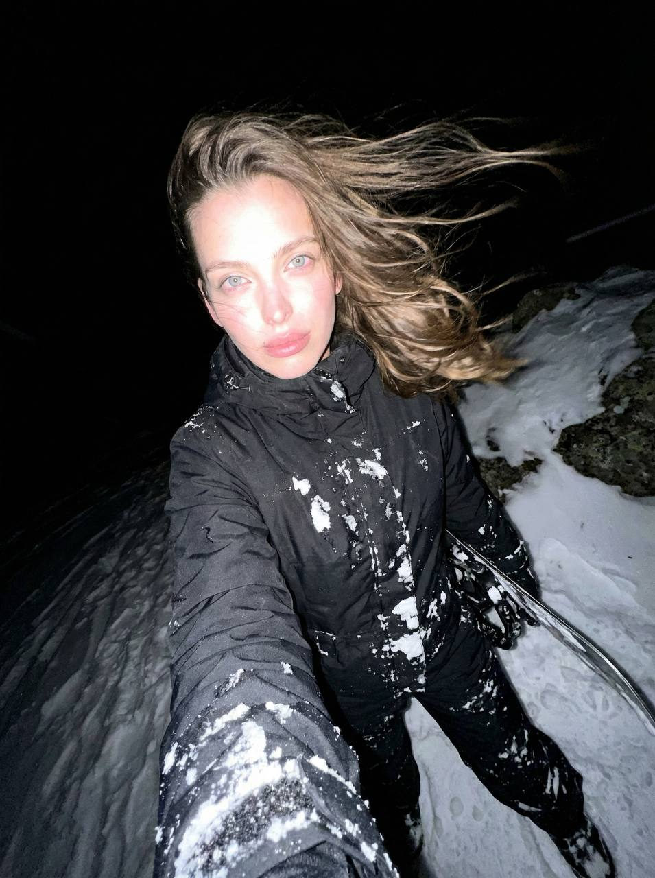 Raw Flash Portrait Snow Mountain