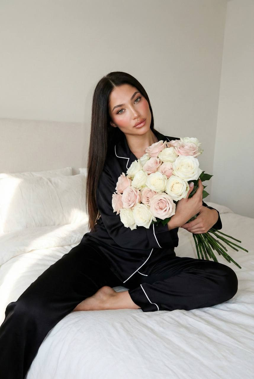 Satin Roses Editorial Portrait