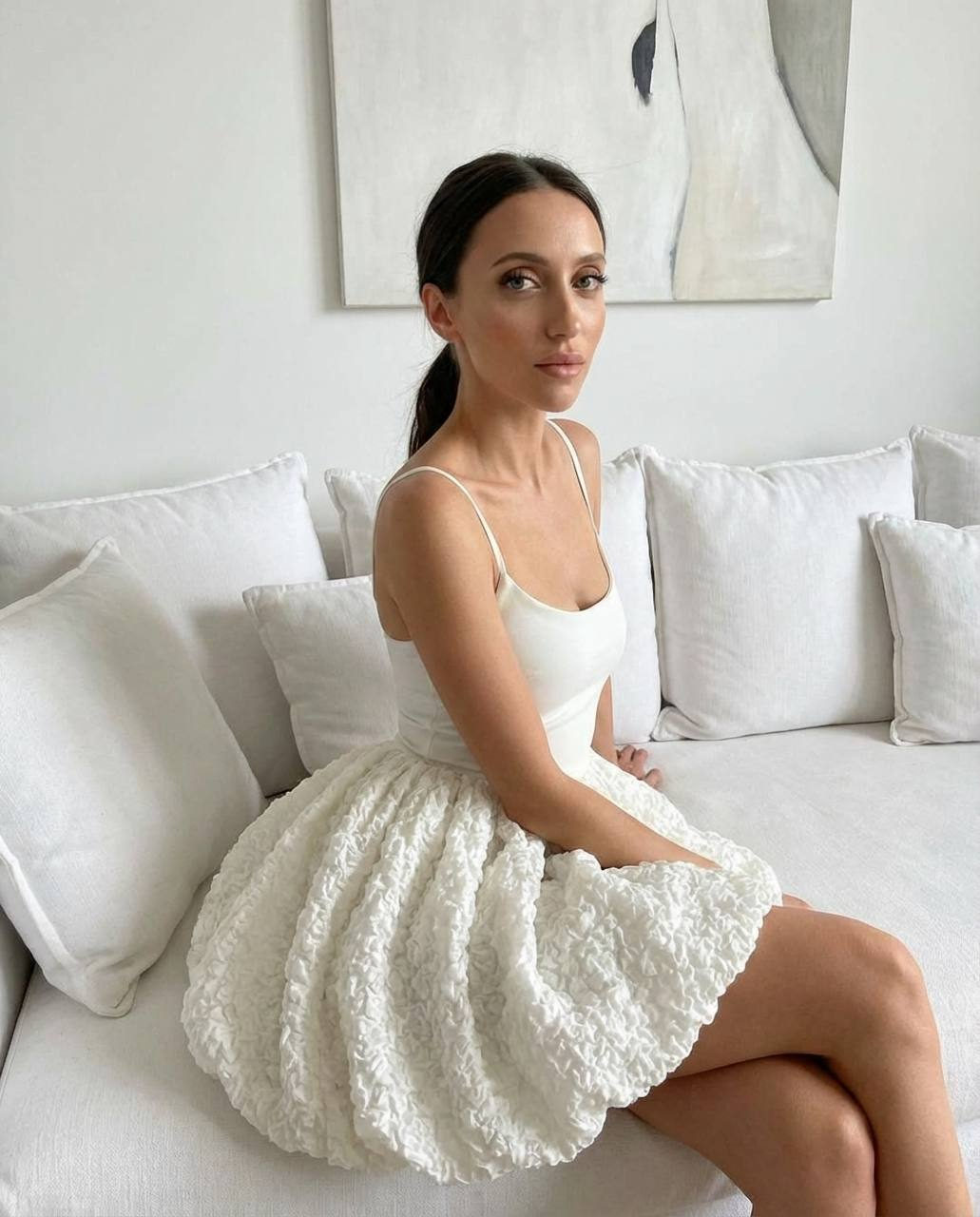 White Dress Girl Portrait
