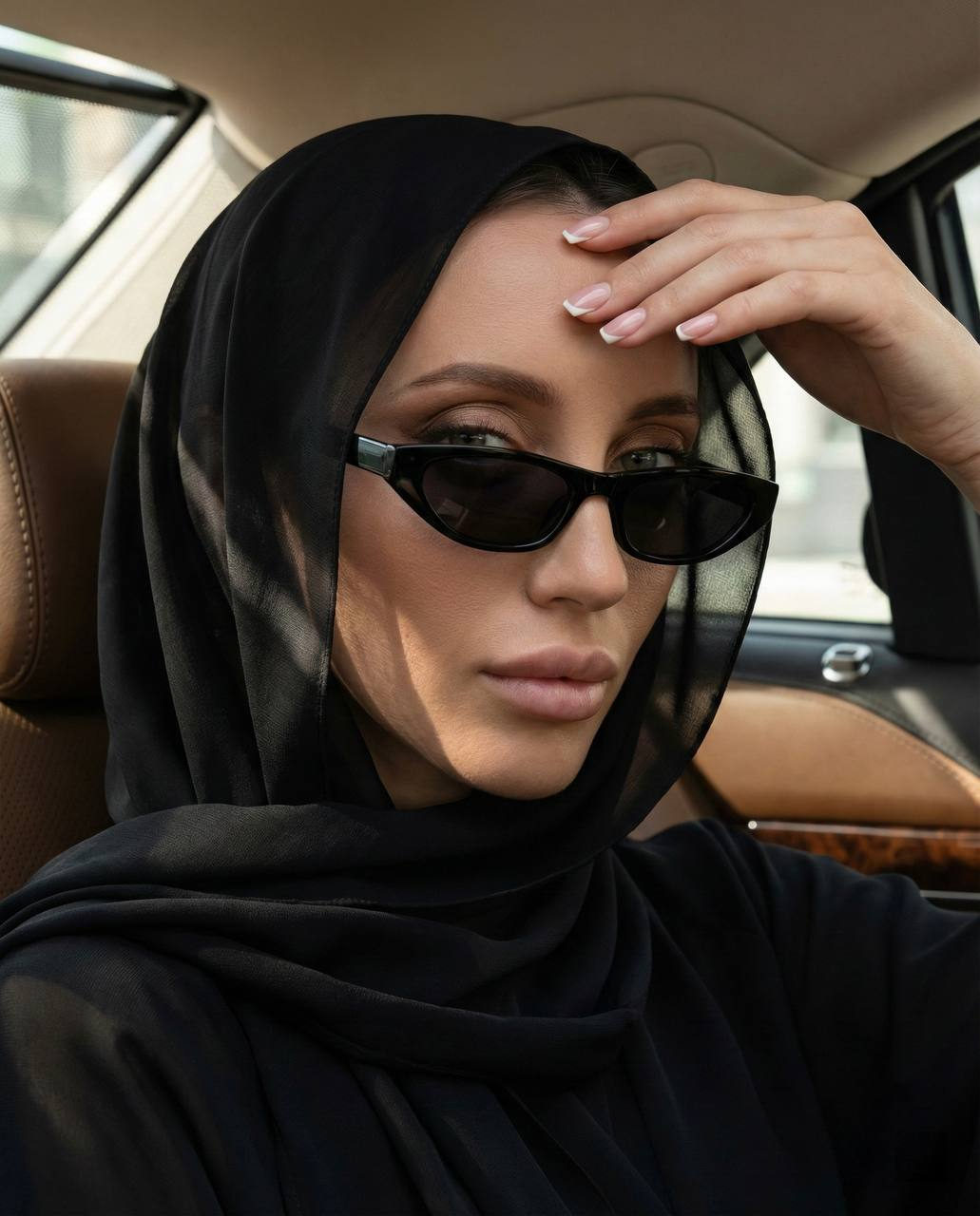 Veiled Shadows Fashion Portrait