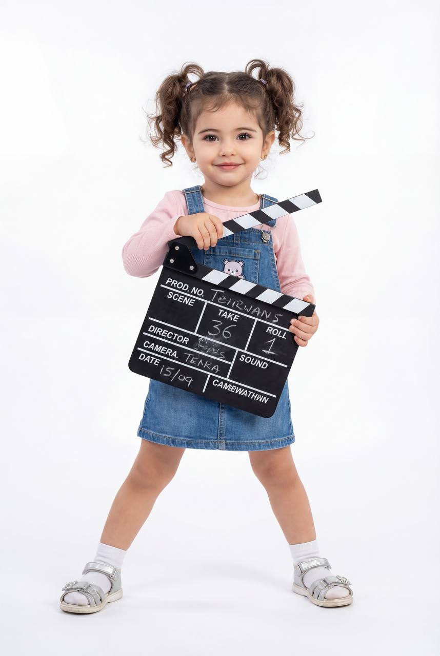 Little Director with Clapperboard Confidence