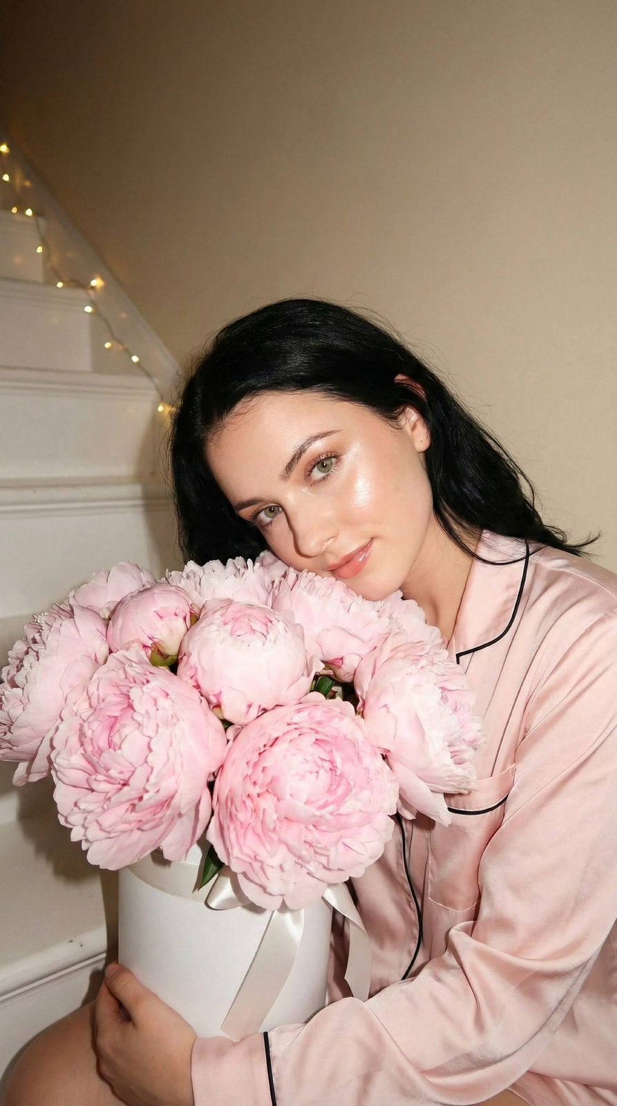 Y2K Pink Peony Portrait