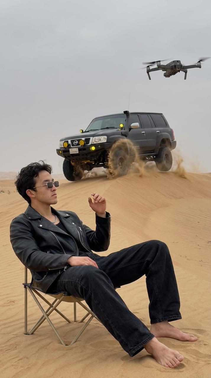 Desert SUV Launch Cool Guy