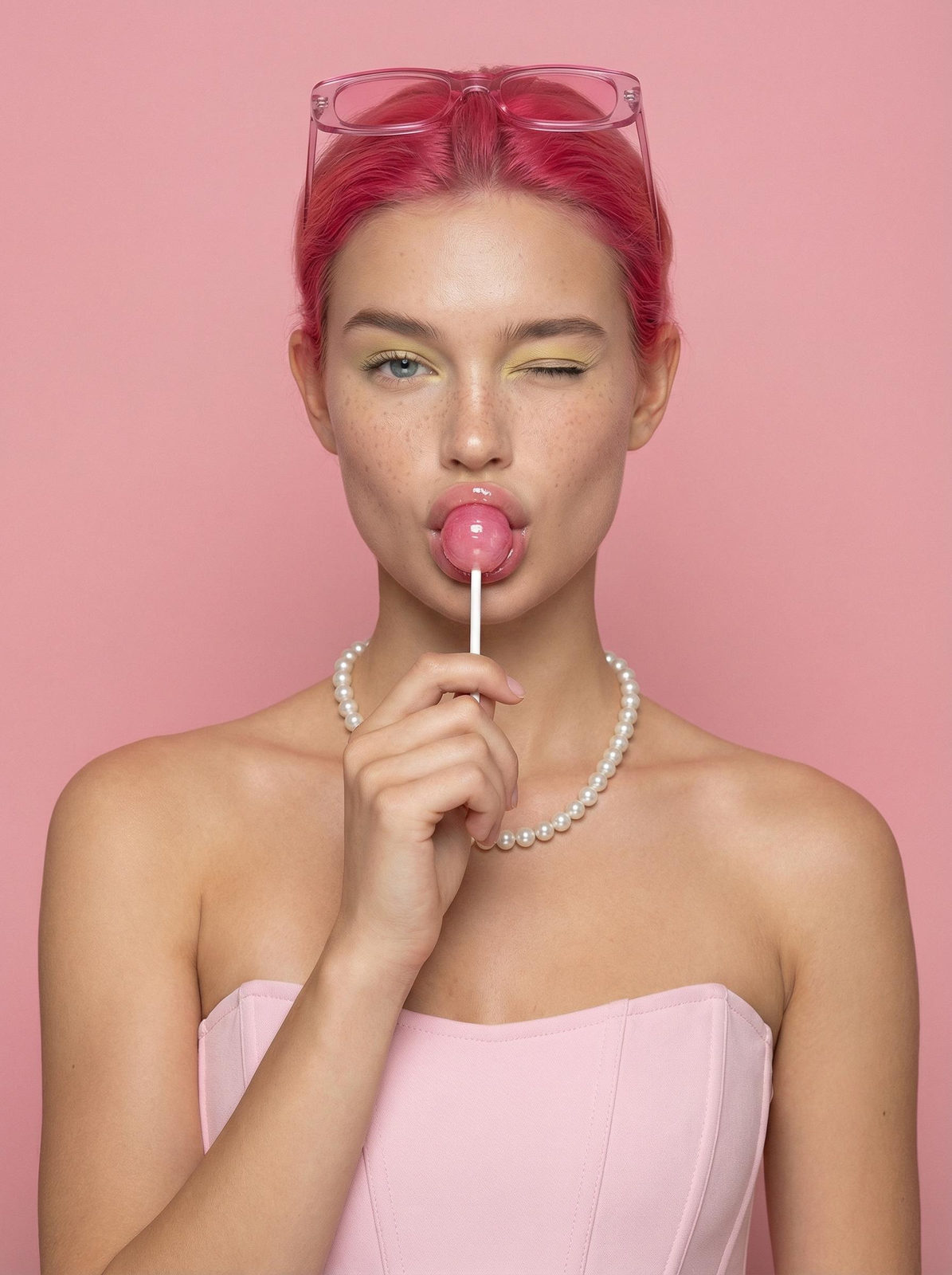 Pink Lollipop Studio Portrait