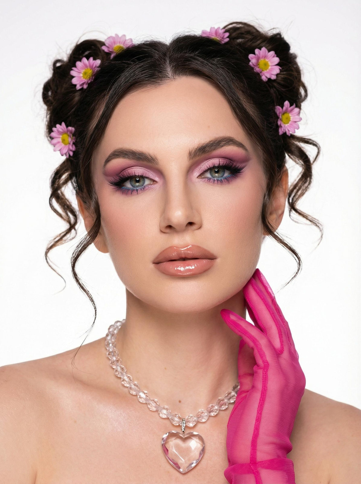 Stunning Studio Portrait With Graphic Makeup