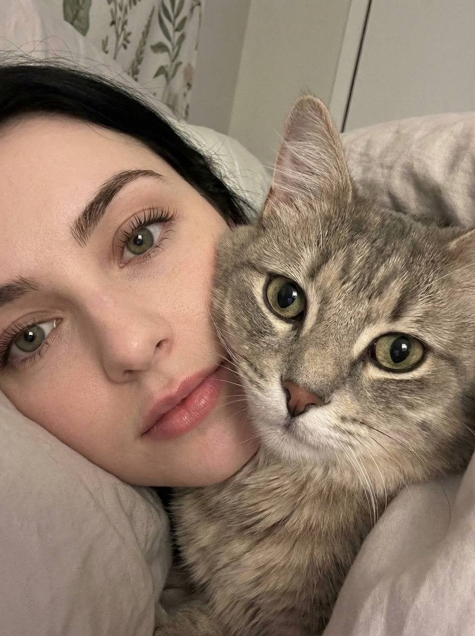 Girl and Cat Cozy Close-Up