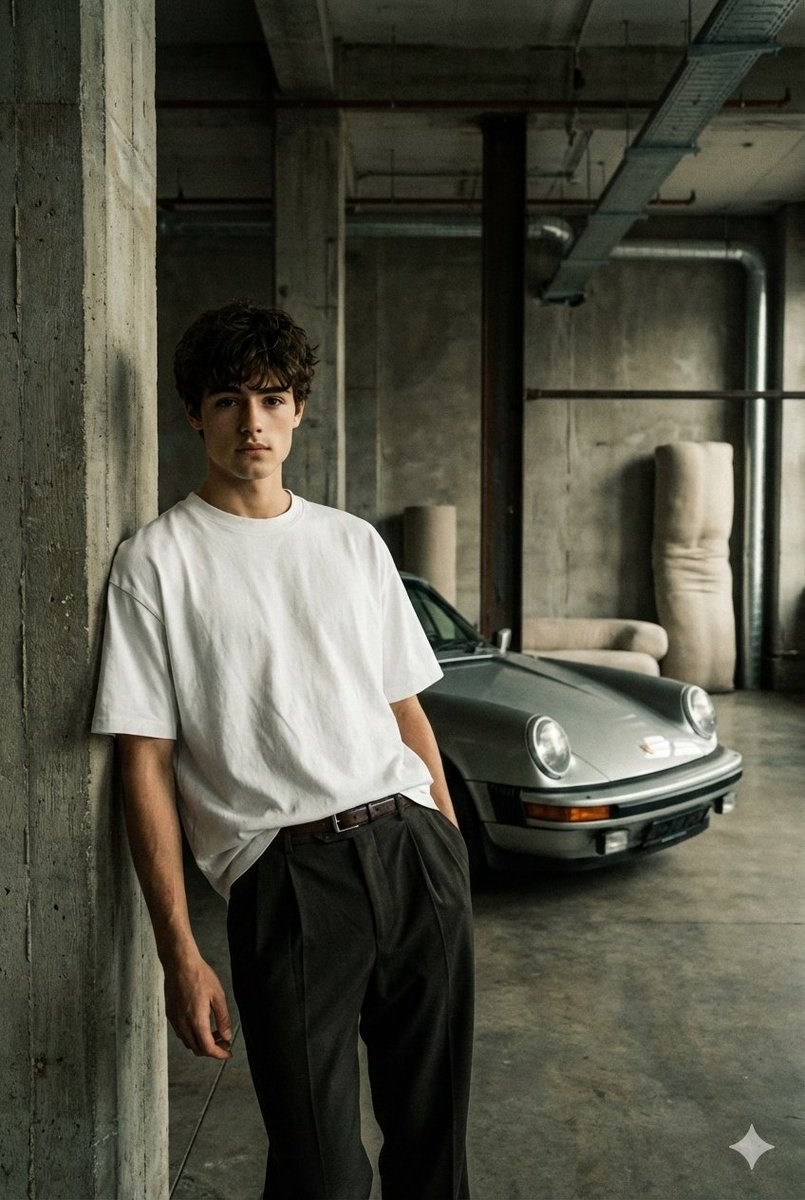 Old Money Fashion Model Porsche Shoot