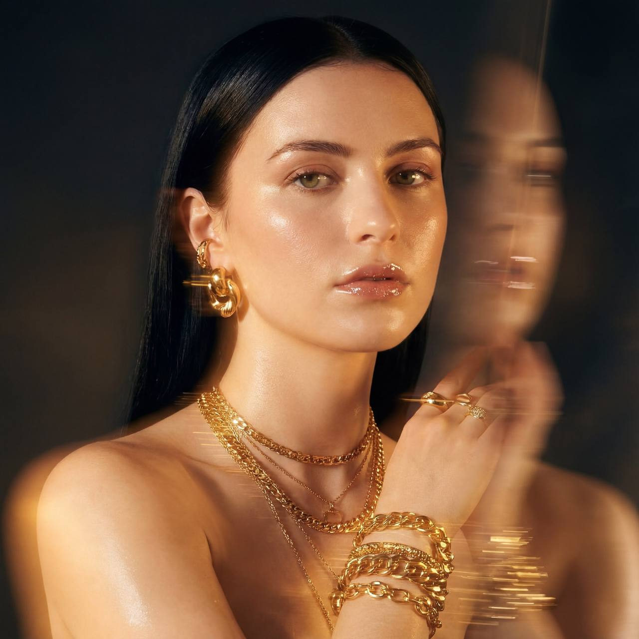 Golden Glow Jewelry Editorial