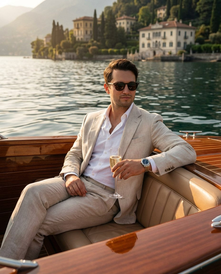 Champagne Gentleman on Golden Lake