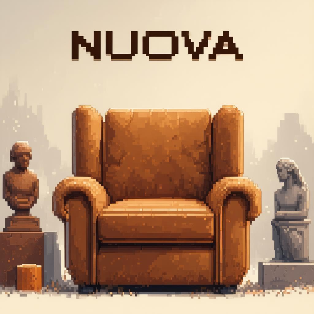 Nuova Furniture Logo in Chunky 8 Bit