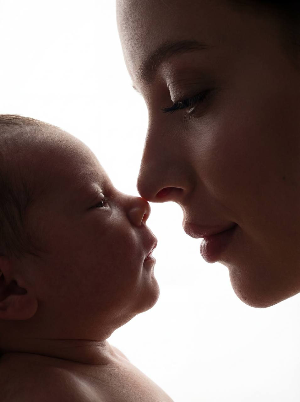 Mother Baby Backlight Silhouette