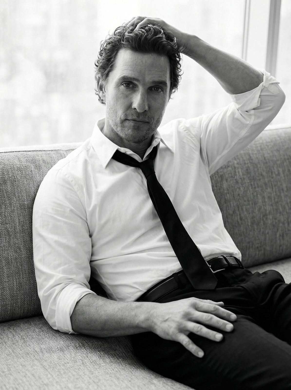 Relaxed Gentleman Monochrome Portrait
