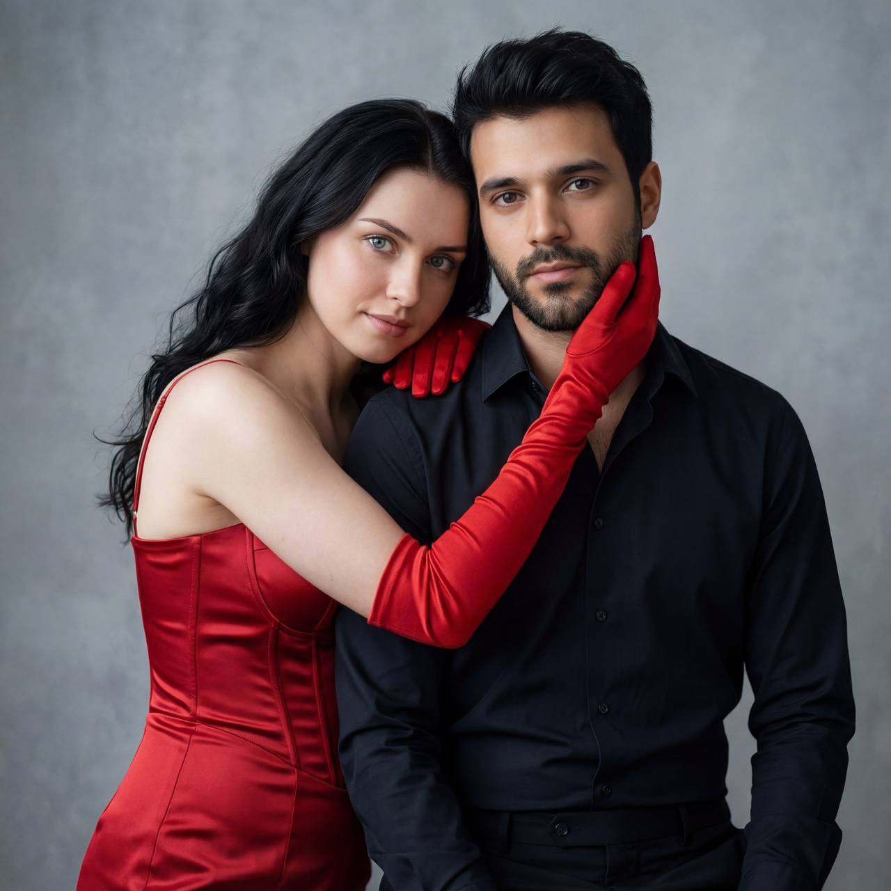 Intimate Couple Studio Portrait