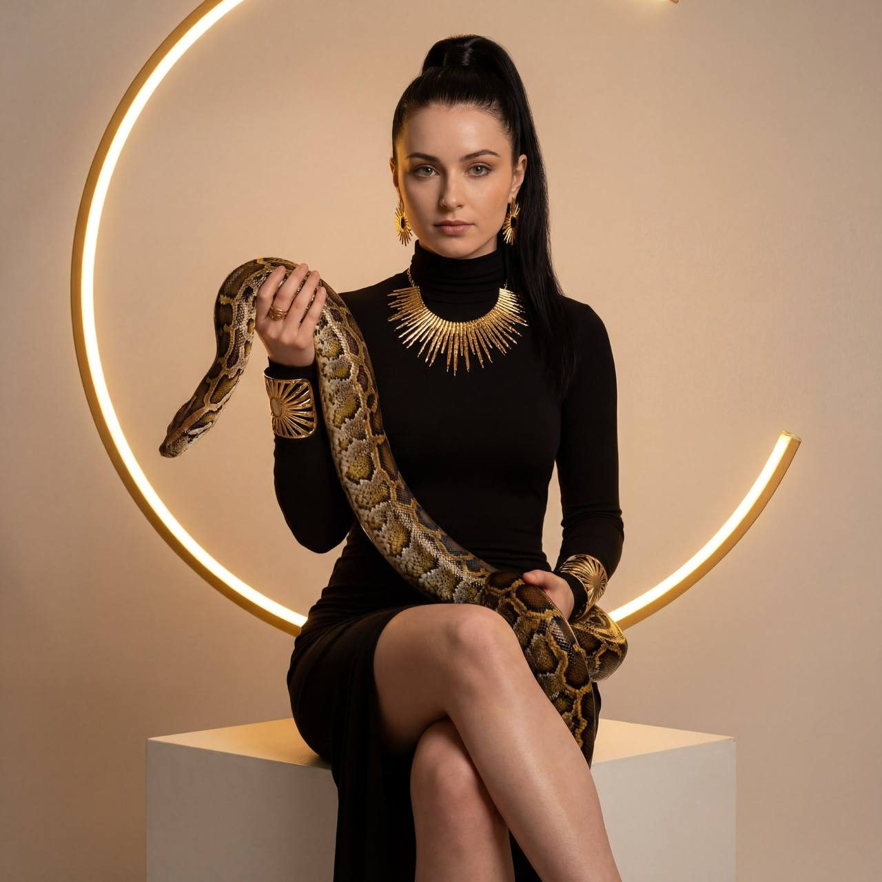 Golden Serpent Elegance