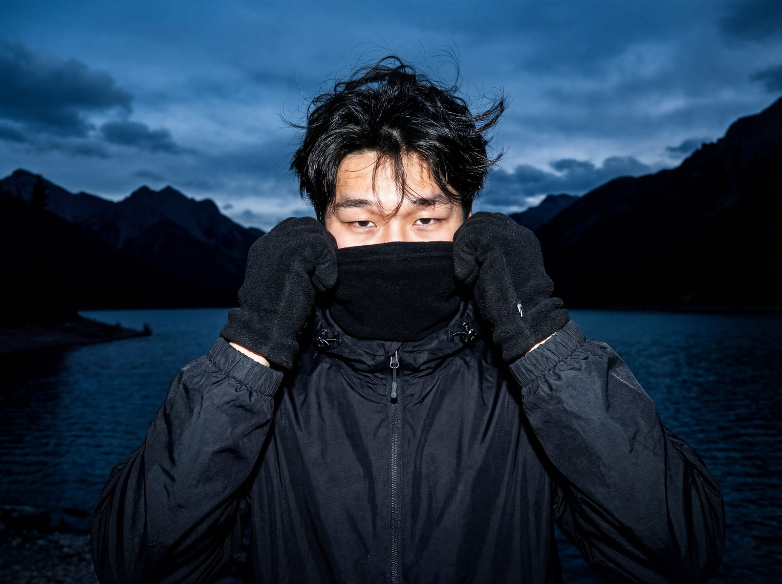 Night Mountain Masked