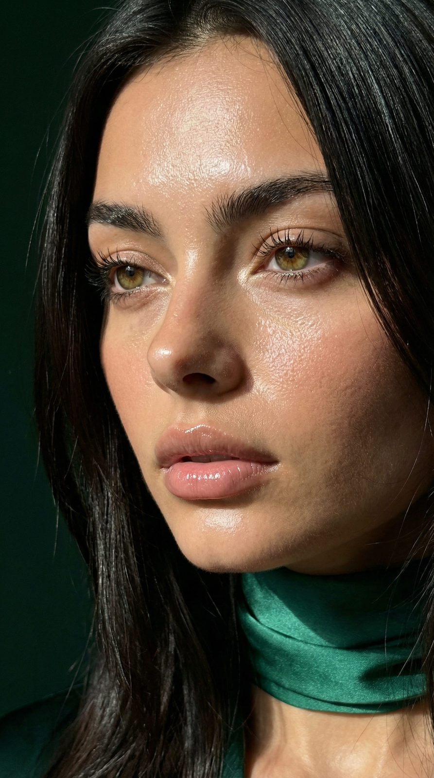 Emerald Light Beauty Portrait