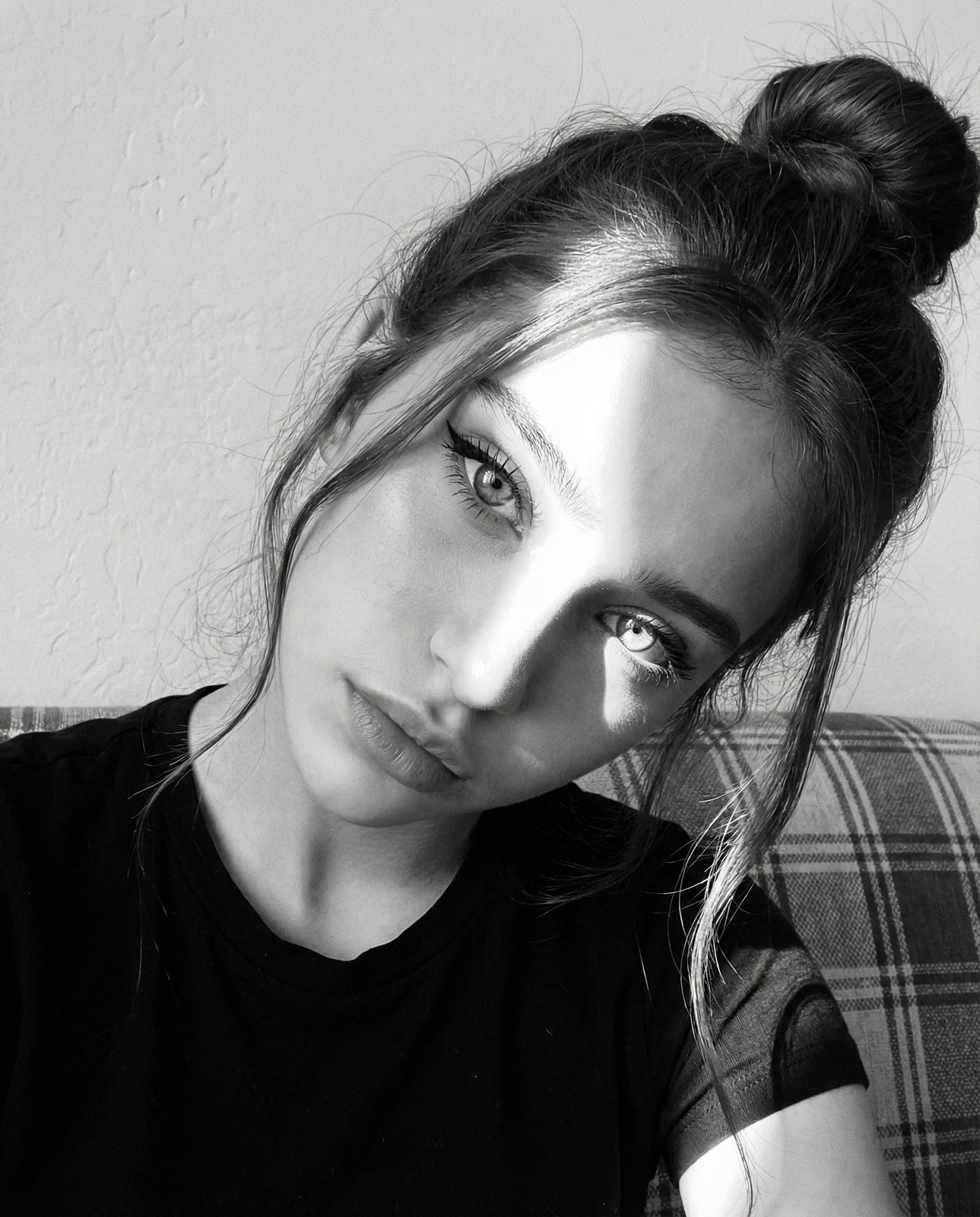 Cinematic Black And White Portrait