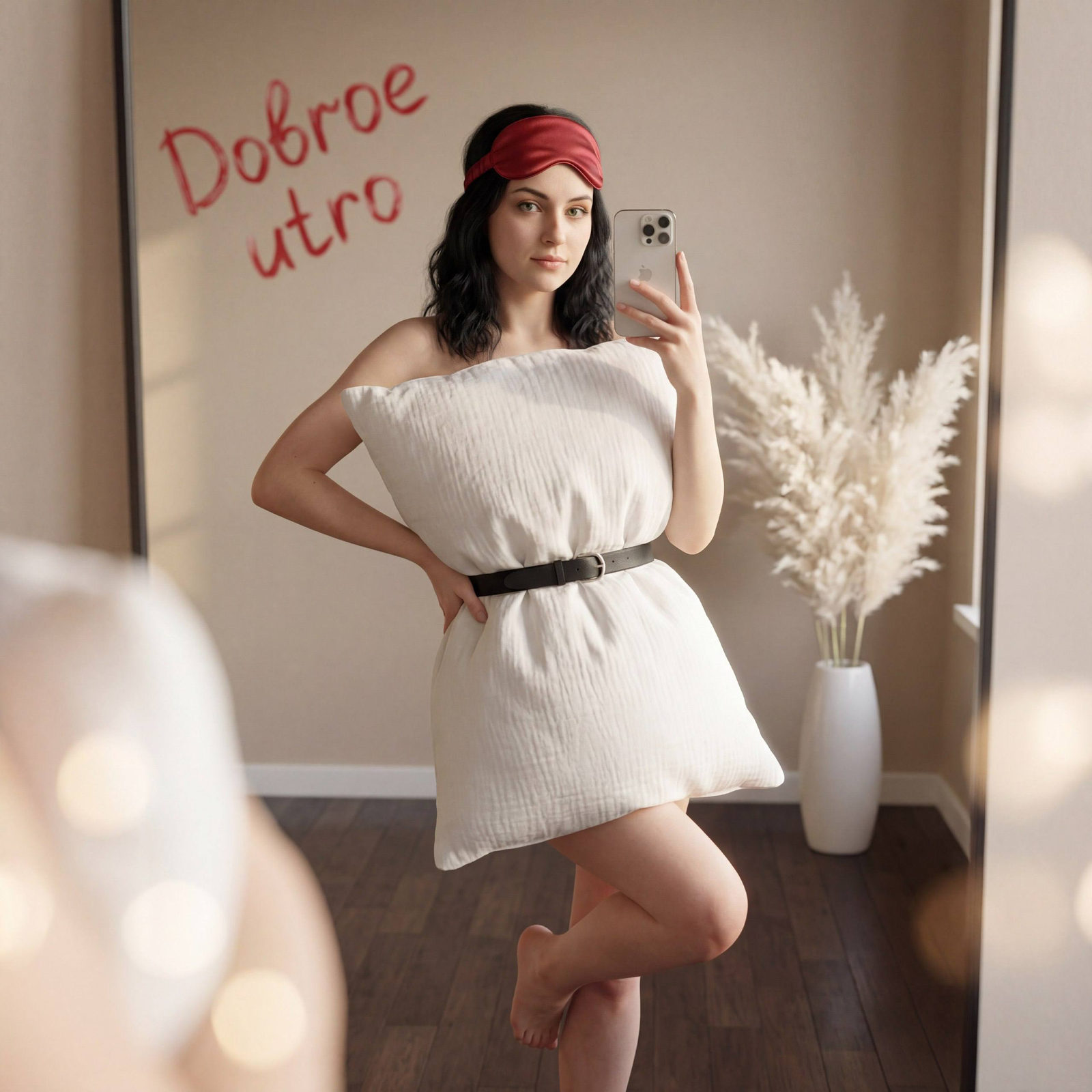 Morning Mirror Selfie Editorial