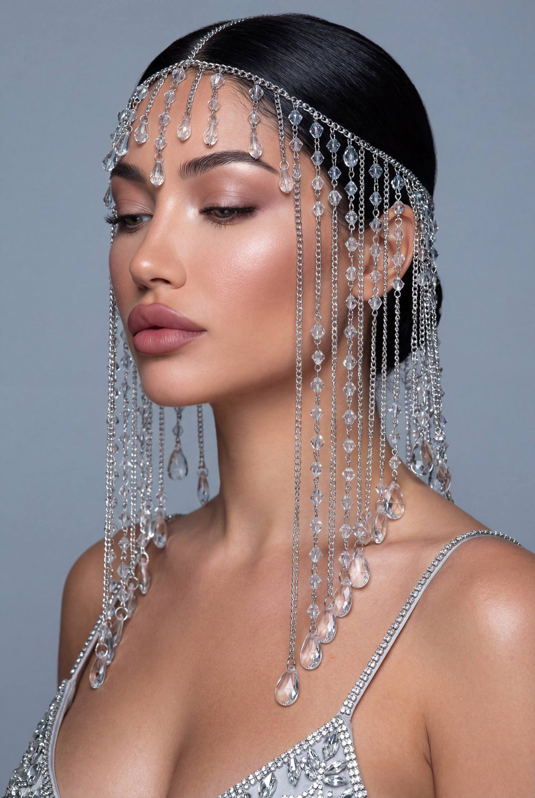 Crystal Veil Goddess Portrait