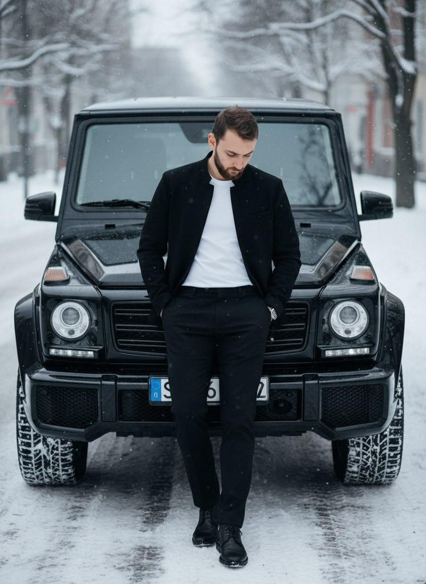 Winter Luxury Style Portrait