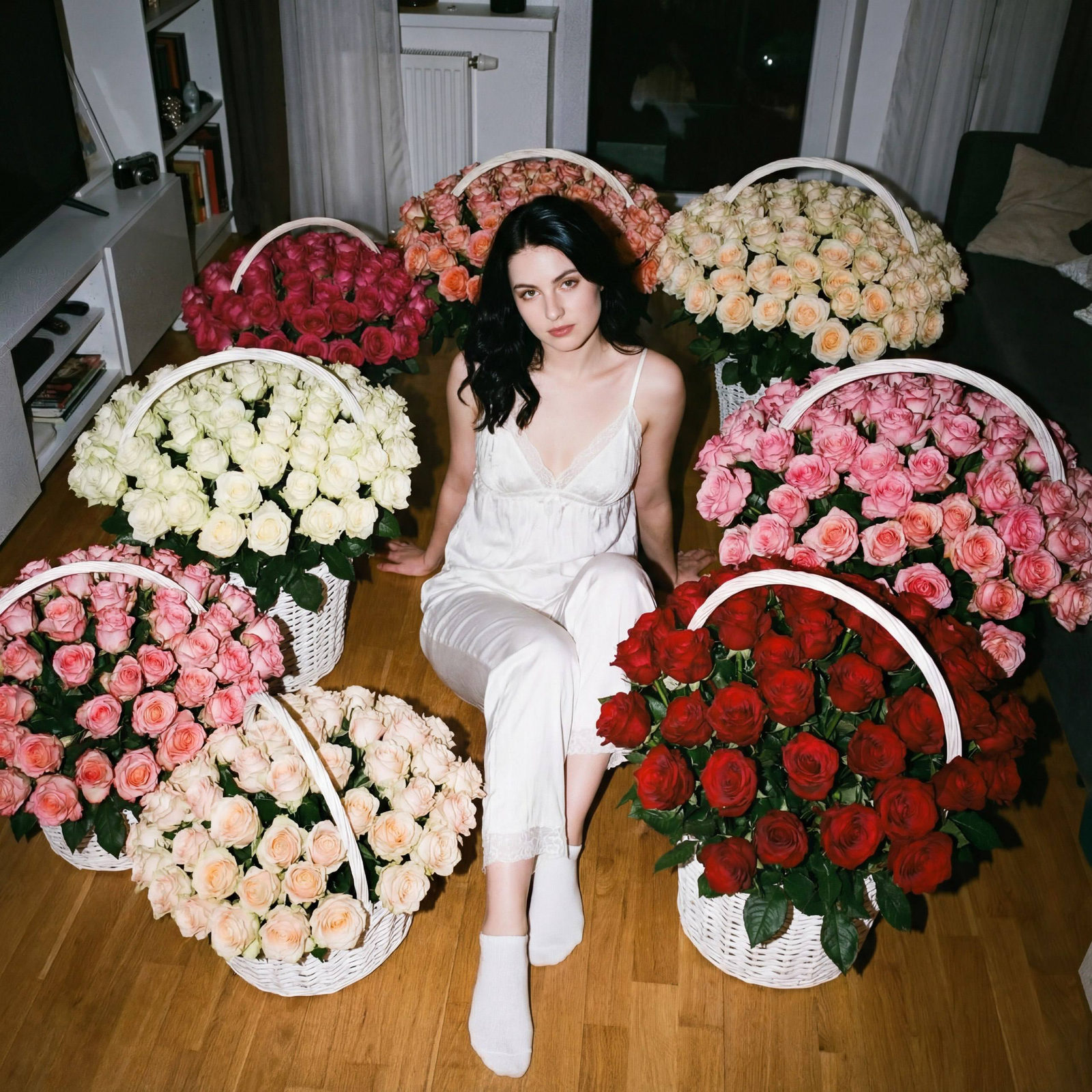 Y2K Rose Apartment Flash