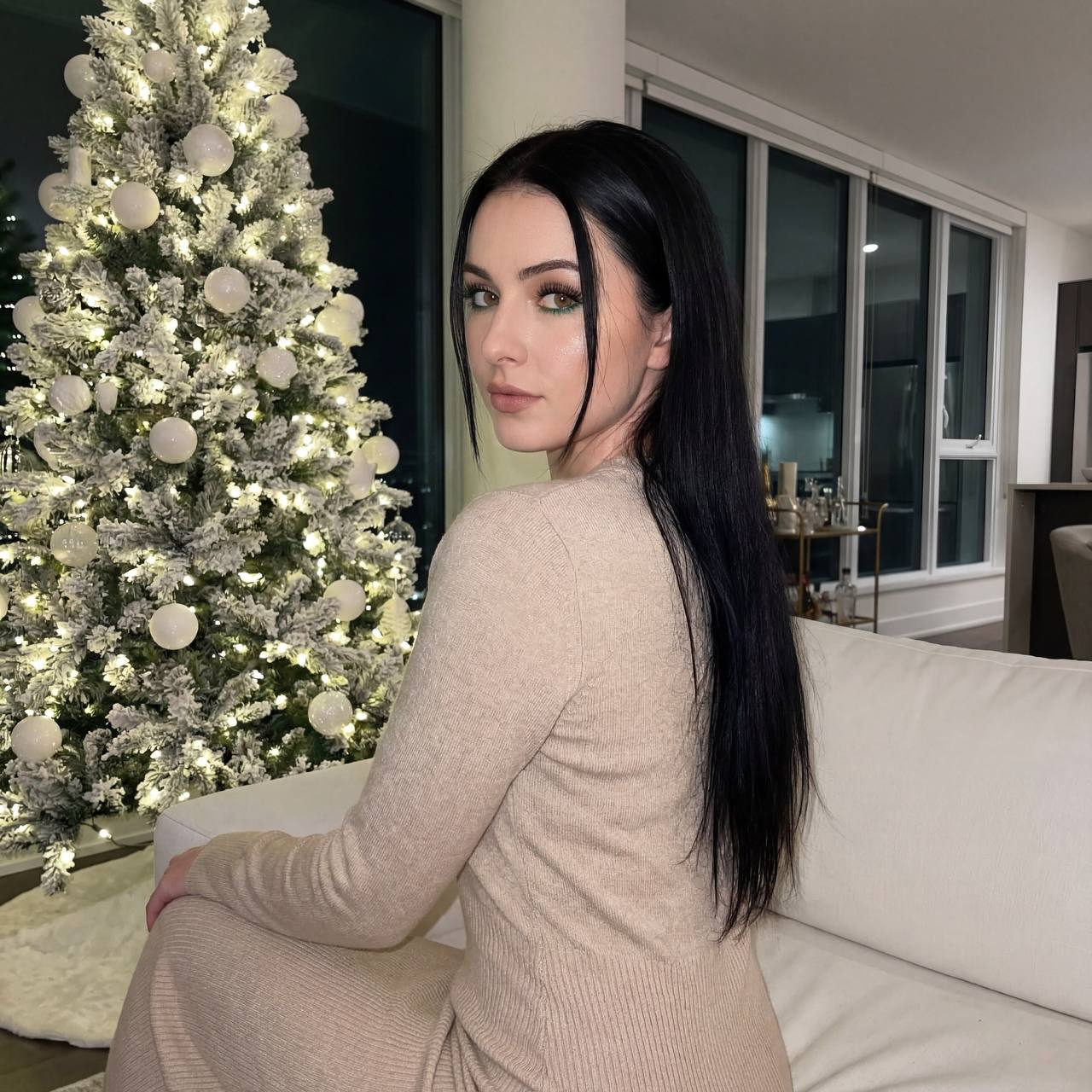 Stunning Christmas Fashion Portrait