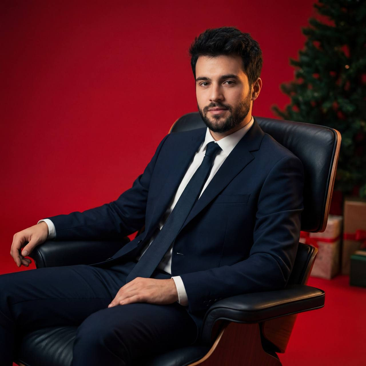 Festive Fashion Editorial Portrait